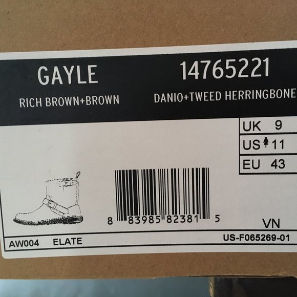 Dr. Martens Docs Gayle brown tweed/leather moto boot * NWOB * size 11 US 9 UK - Picture 8 of 11